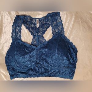 NWT 2X Teal Victoria Bralette